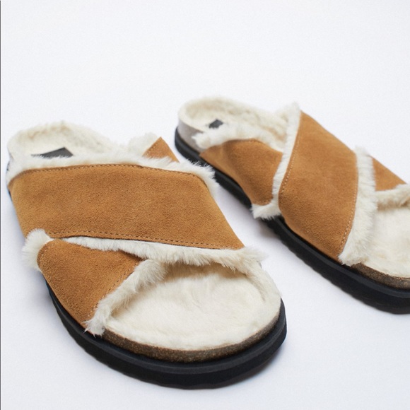 Zara Shoes - New Cow Leather Sandals